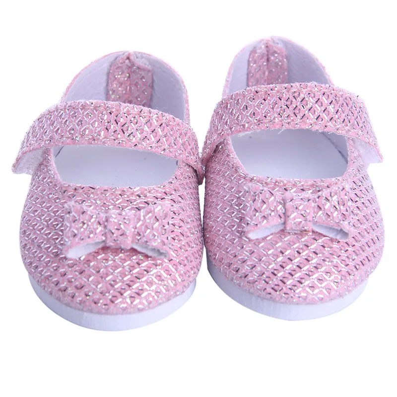 Cute Boots Leather Shoes 18Inch American 43CM Reborn Born Baby Doll Clothes Accessories Nenuco Ropa Our Generation Girl's Toys