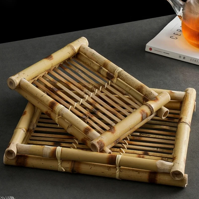 Thai Restaurant Supplies, Bamboo Woven Trays, Japanese Cuisine Sets, Service Plates, Creative Snacks, Fried Food, Dessert Plates