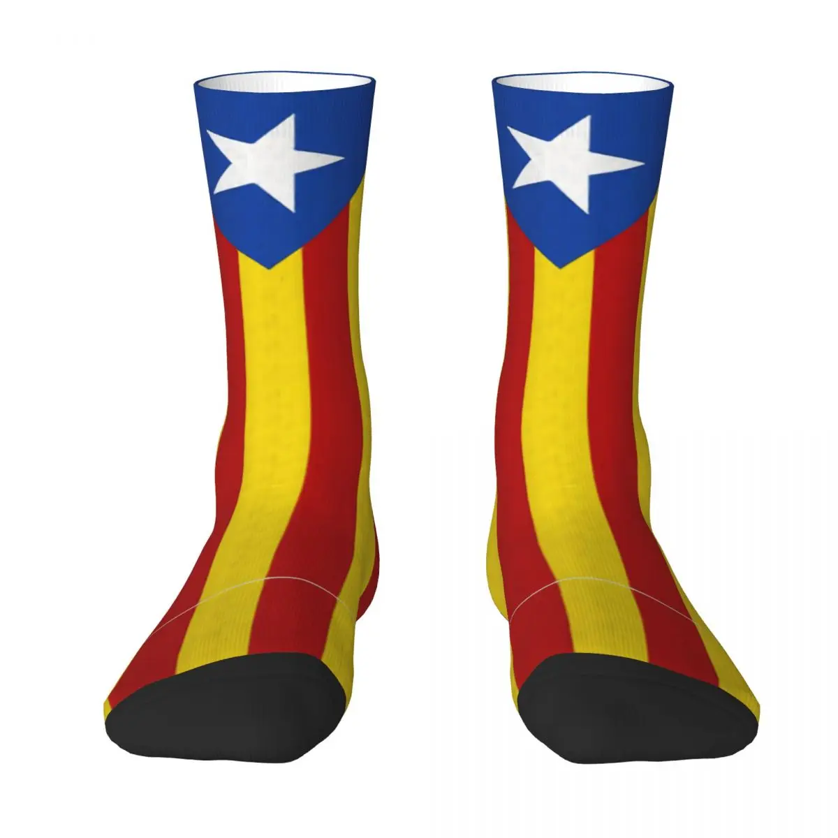 Catalan Senyera Estelada Flag R209 Stocking Novelty The Best Buy Color contrast Infantry pack Humor Graphic Compression Socks