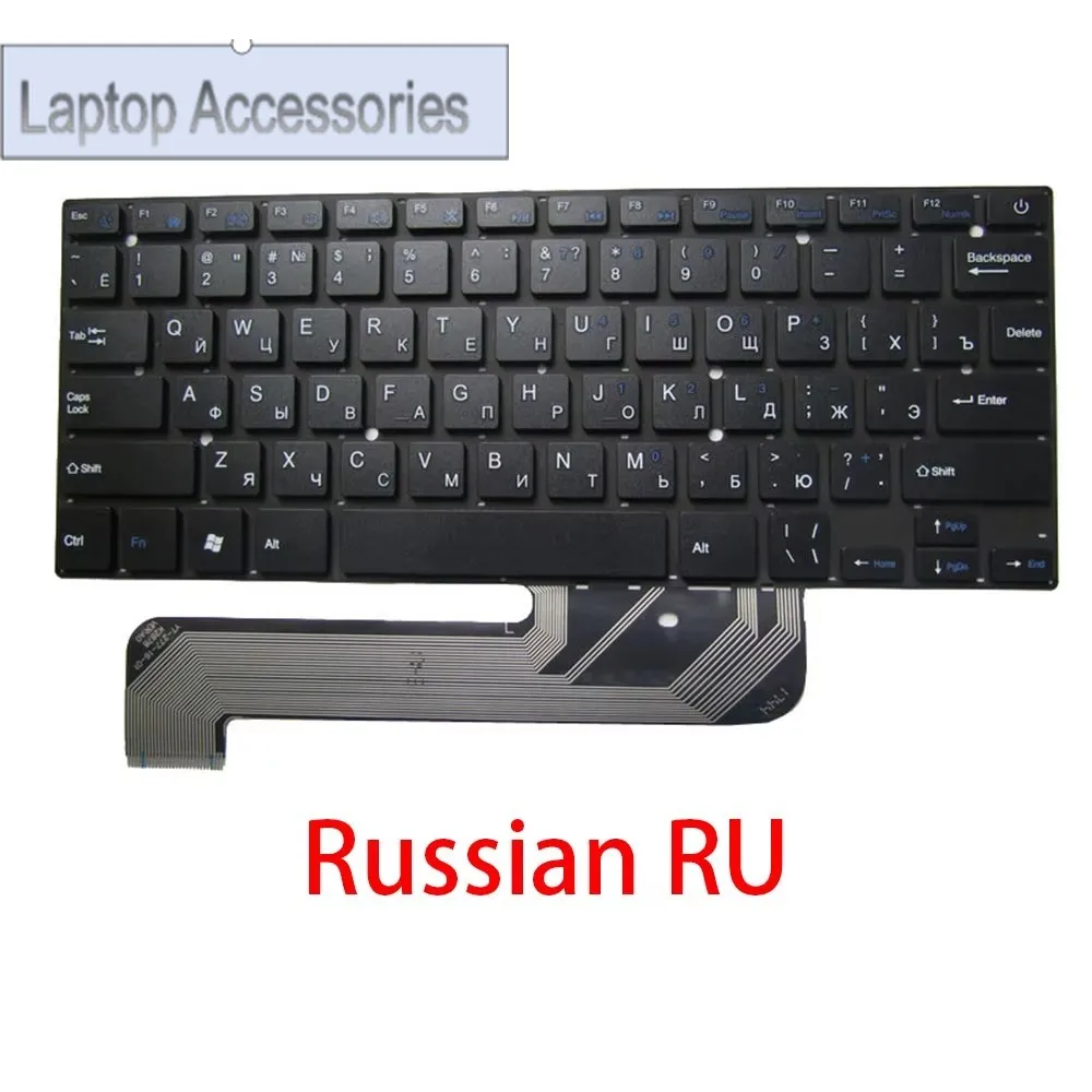 F For Multilaser PC209 PC208 Arabia Brazil Czech French German Italy Latin America Poland Russian UK US Laptop Keyboard NO Frame