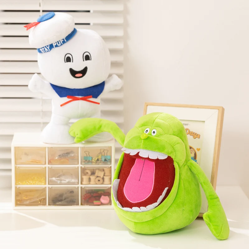 2 Stück Marshmallow Man Slimer Plüschfigur, Vintage Ghostbusters 3 Stay Puft Plüsch, Bank Sailor Plüschpuppe, Weihnachtsgeschenke – Detail 4