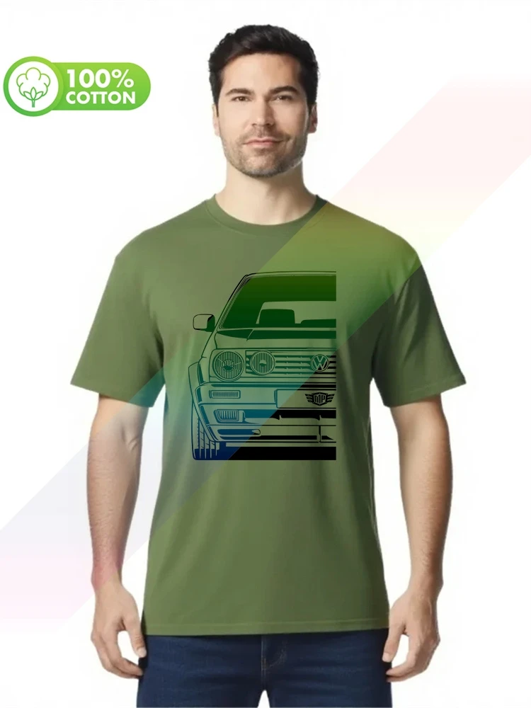 2026 New Hot Selling 100% Cotton Men's T-shirt GTI MK2 VW Shirt S-XXXL Tops Tees view 2