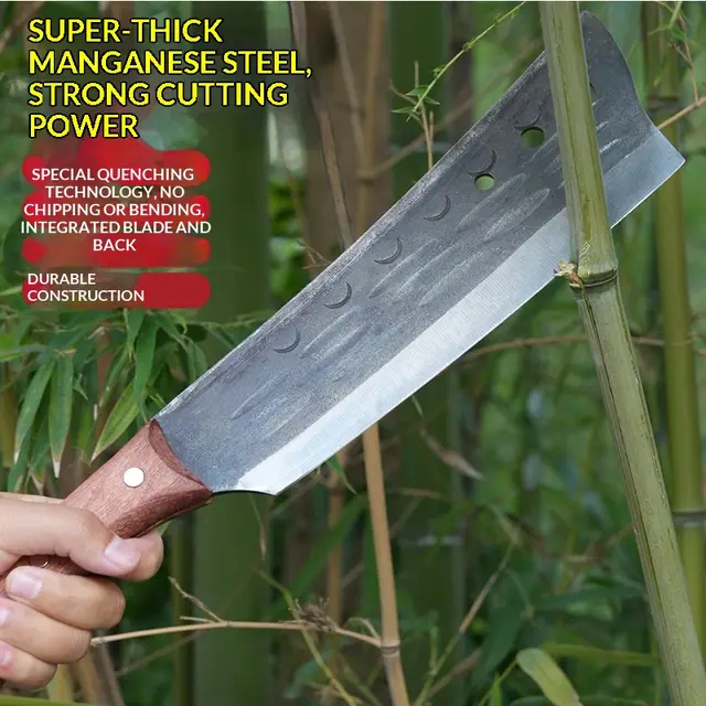 Forged Chopstick Axe Large Size High-Hardness Tree Chopping Knife