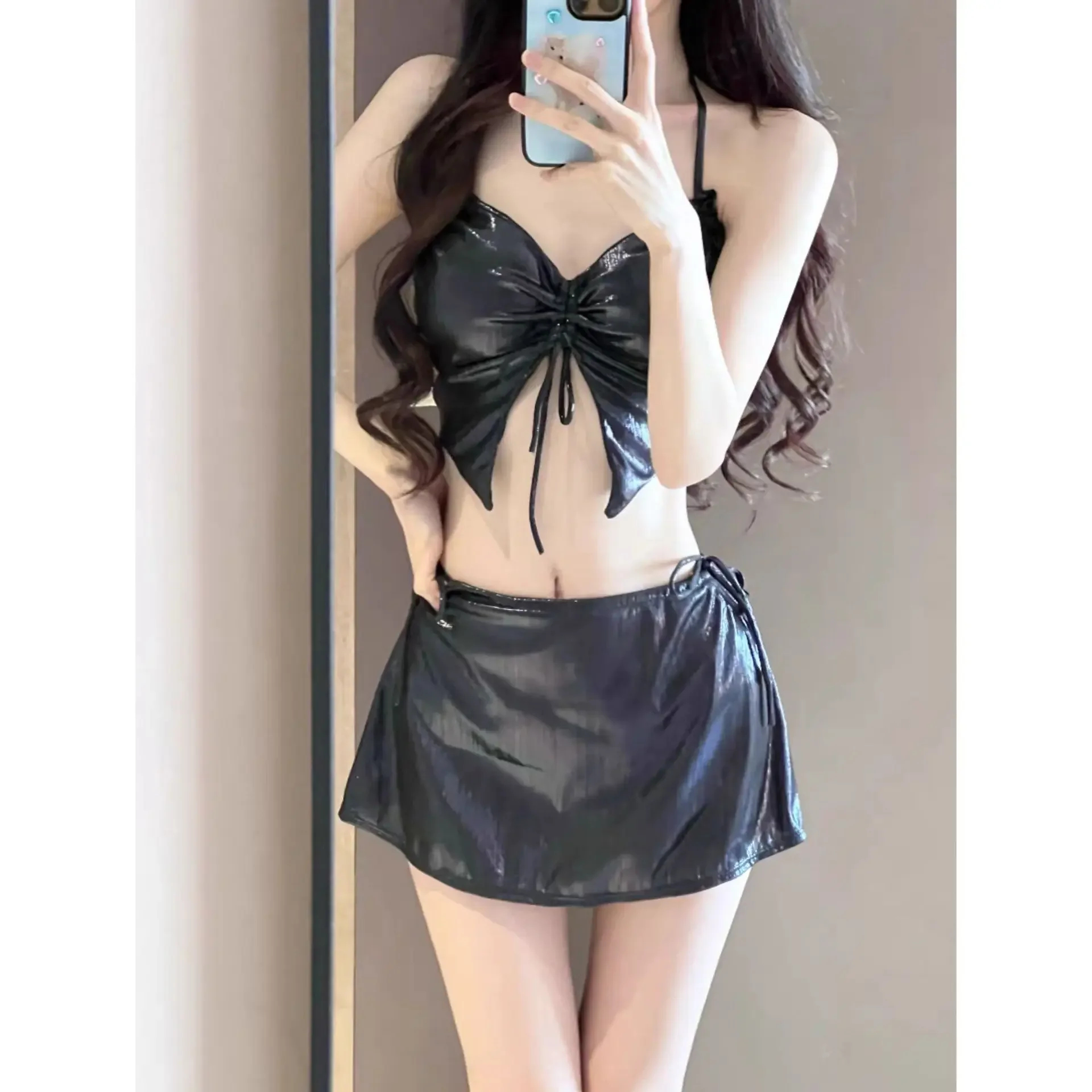 

New Sexy Butterfly Split Bikini Three Piece Set, Backless, Pure Desire, High-end Feeling, Hot Spring Beach Vacation