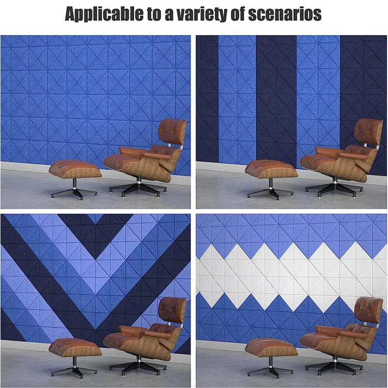 

12 Pack X-Lined Acoustic Panels With Self-Adhesive 12X12x0.4Inch Sound Proof Foam Panels Sound Absorbing Tile For Home&Offices