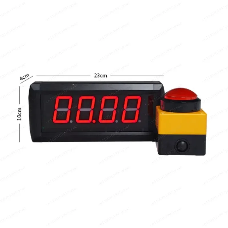 Family Party Popular Luck Challenge 10 Seconds Game Timer LED Red Digital Countup Clock With Start Stop Button No Music