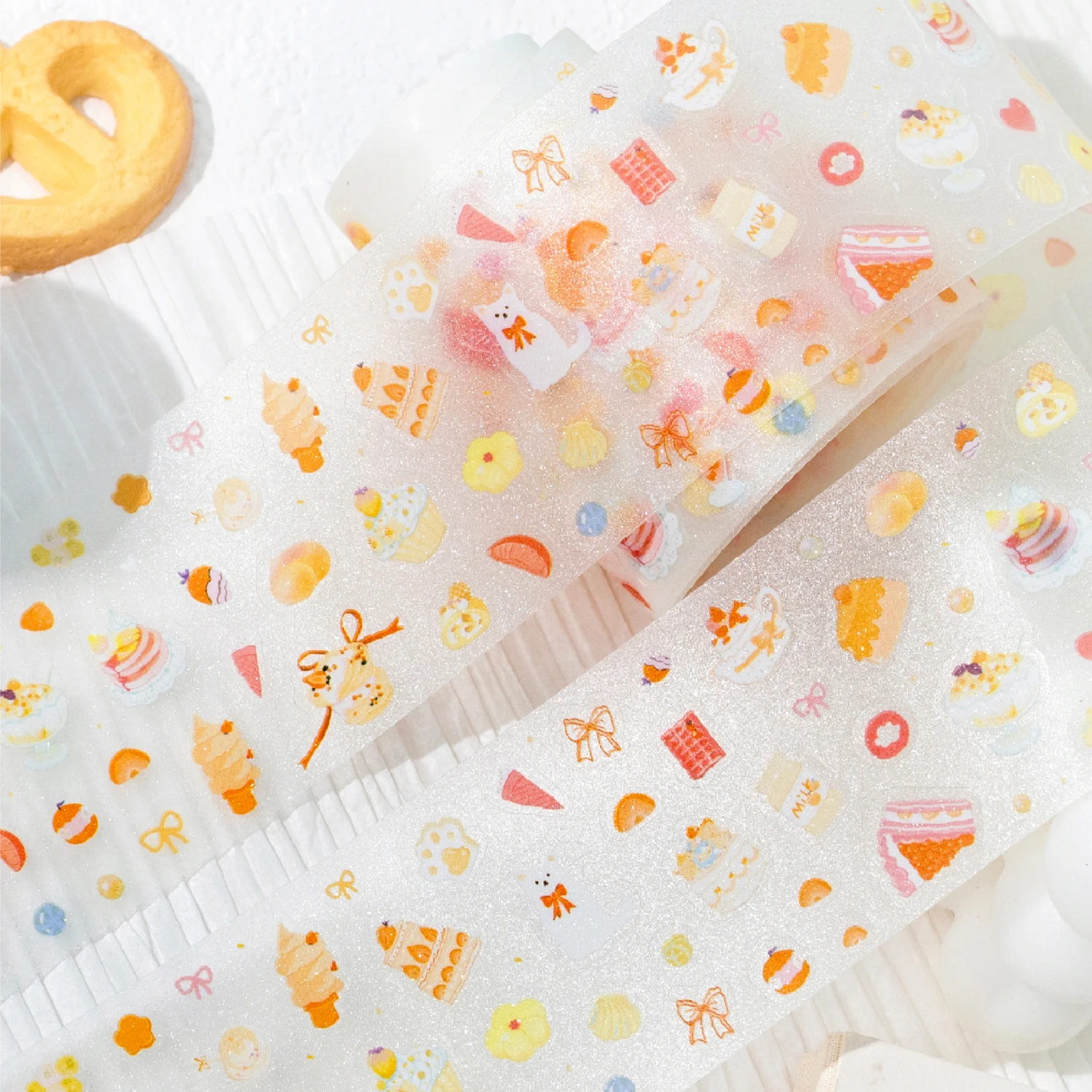 5 Styles Kawaii Washi Tapes Scrapbooking Stickers Cute Japanese stationery Journaling Supplies Aesthetic Sticker Masking tape