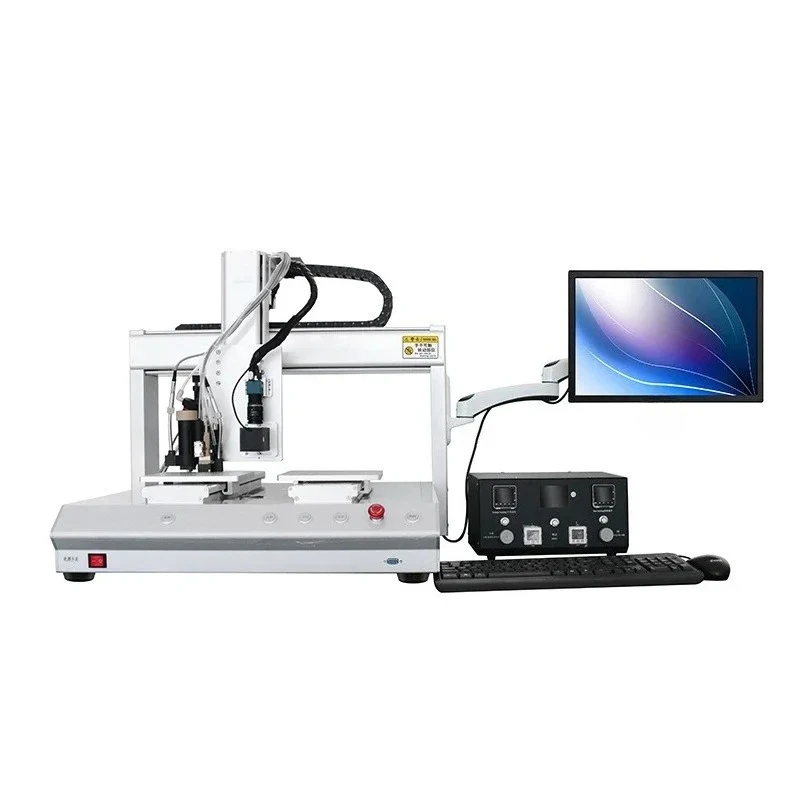 Double station CCD visual dispensing machine PC programming automatic glue spraying machine