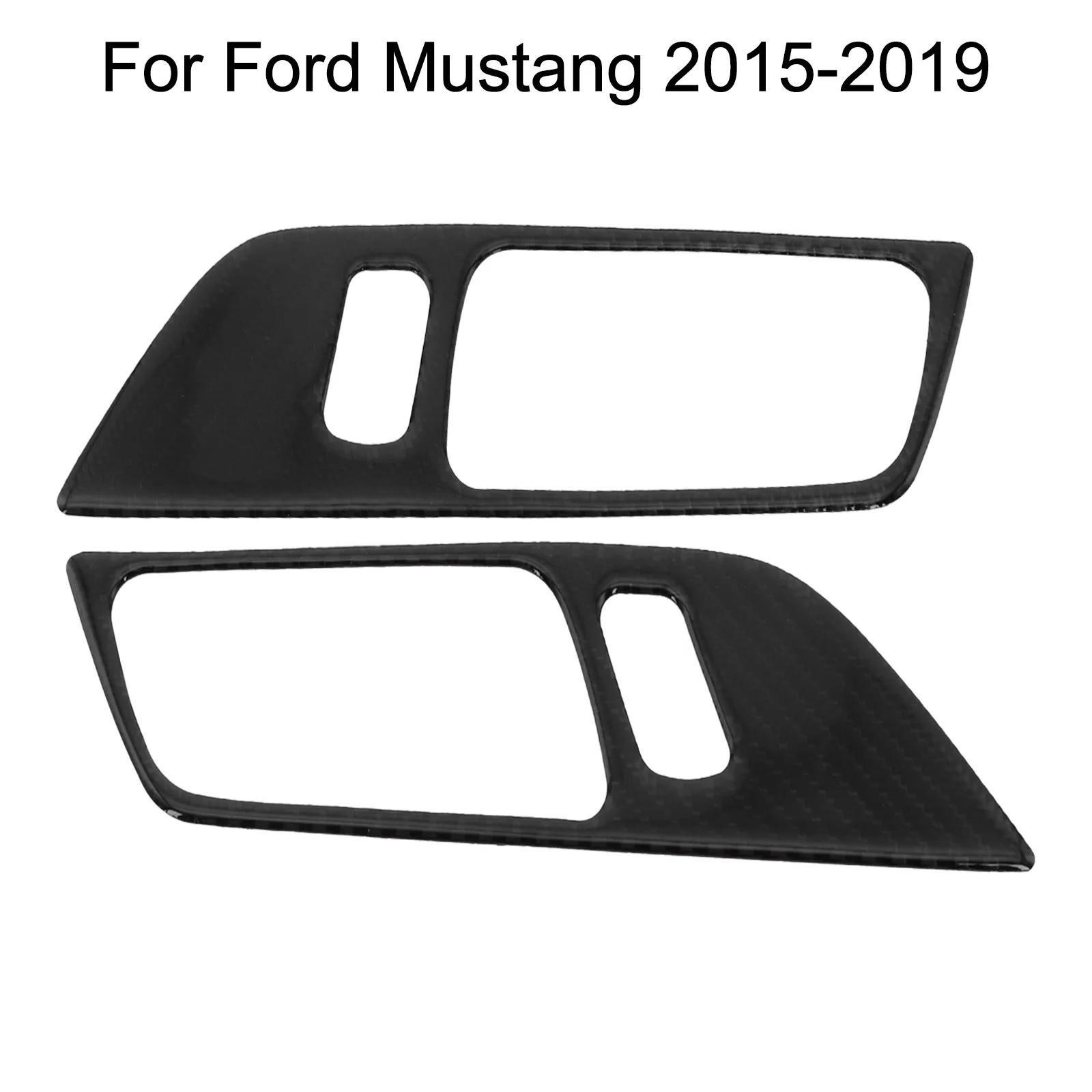 Door Panel Cover Transform Your For Ford Mustang's Interior with Carbon Fiber Door Panel Covers Set of 2 Covers