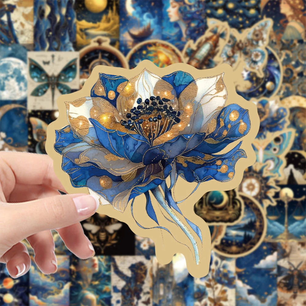 10/30/50pcs Mysterious Universe Galaxy Stickers Planet Moon Aesthetic Decals DIY Luggage Phone Suitcase Cool Cartoon Sticker Toy