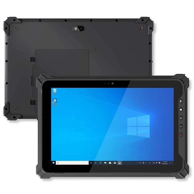 10 inch Rugged Windows Tablet 8G RAM 128G ROM 2D Scanner IP65 Waterproof Outdoor Handheld Portable Tablet PC