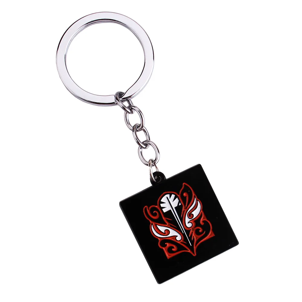 NewStyles لعبة قوس قزح ستة الحصار سلسلة مفاتيح Jager Glaz سلسلة مفاتيح معدنية الذكور سيارة كيرينغ حامل بورت المفتاح الموسيقي هدايا الرجال النساء مجوهرات #6