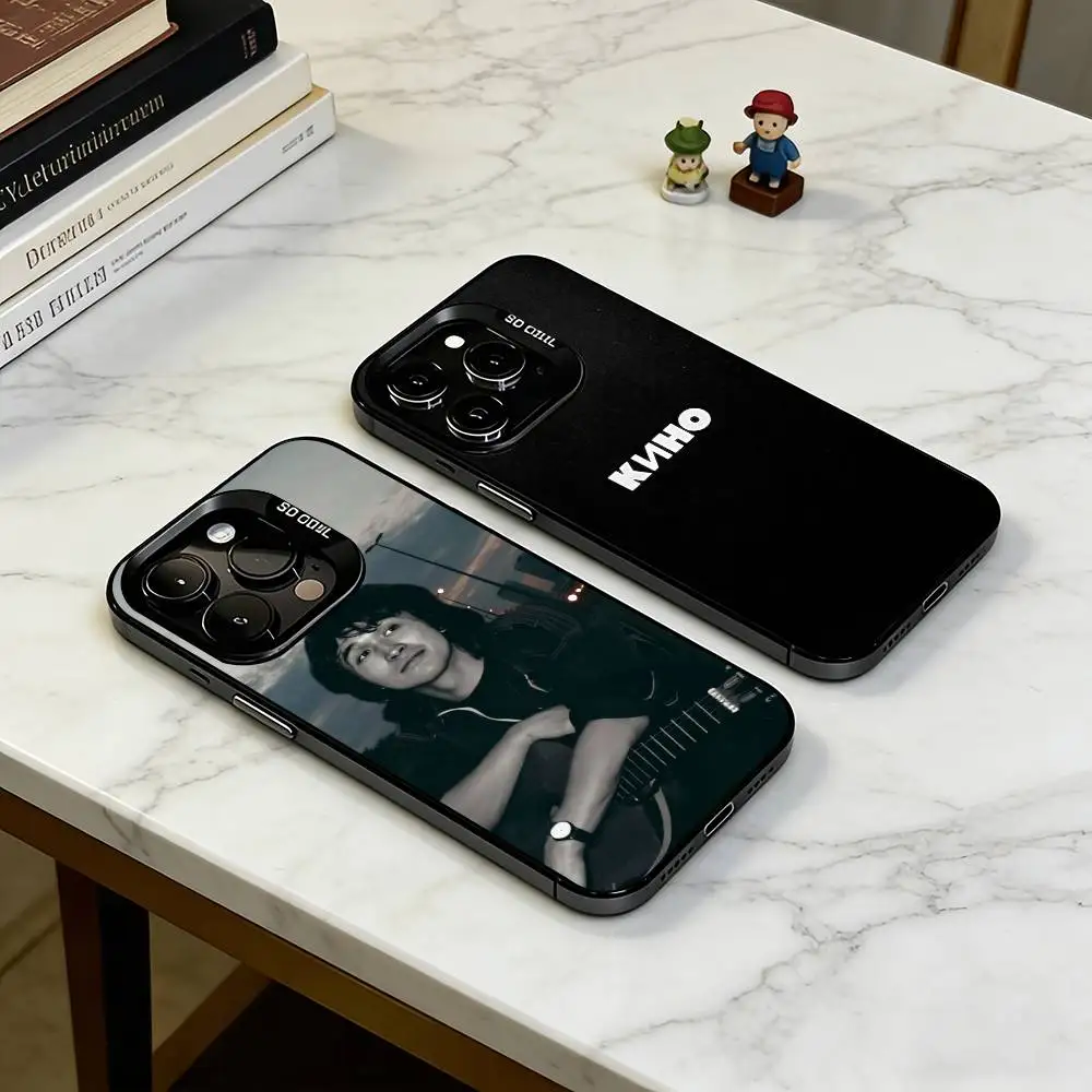 

R-Russia R-Rock Band Viktor Tsoi Kino Phone Case For iPhone 17,16,15,14,13,12,11 Plus,Pro Max,XS,Colorful Silver Black Cover