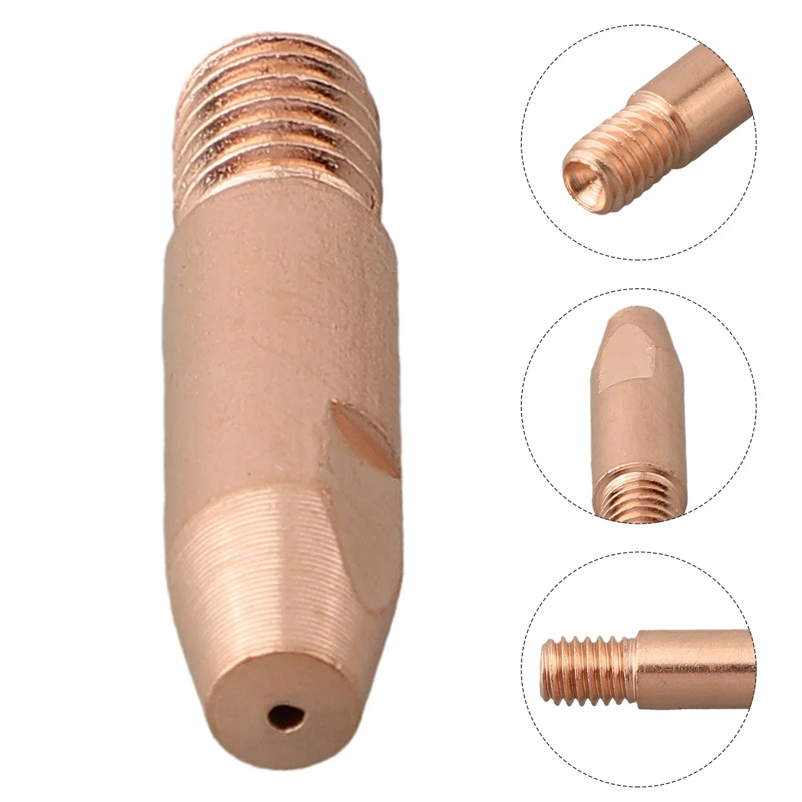 1pc MIG Welding Nozzle Contact Tips 24KD Gas Diffuser Connector Holder Torch Contact Semi-automatic Welding Nozzle 0.8/1/1.2mm