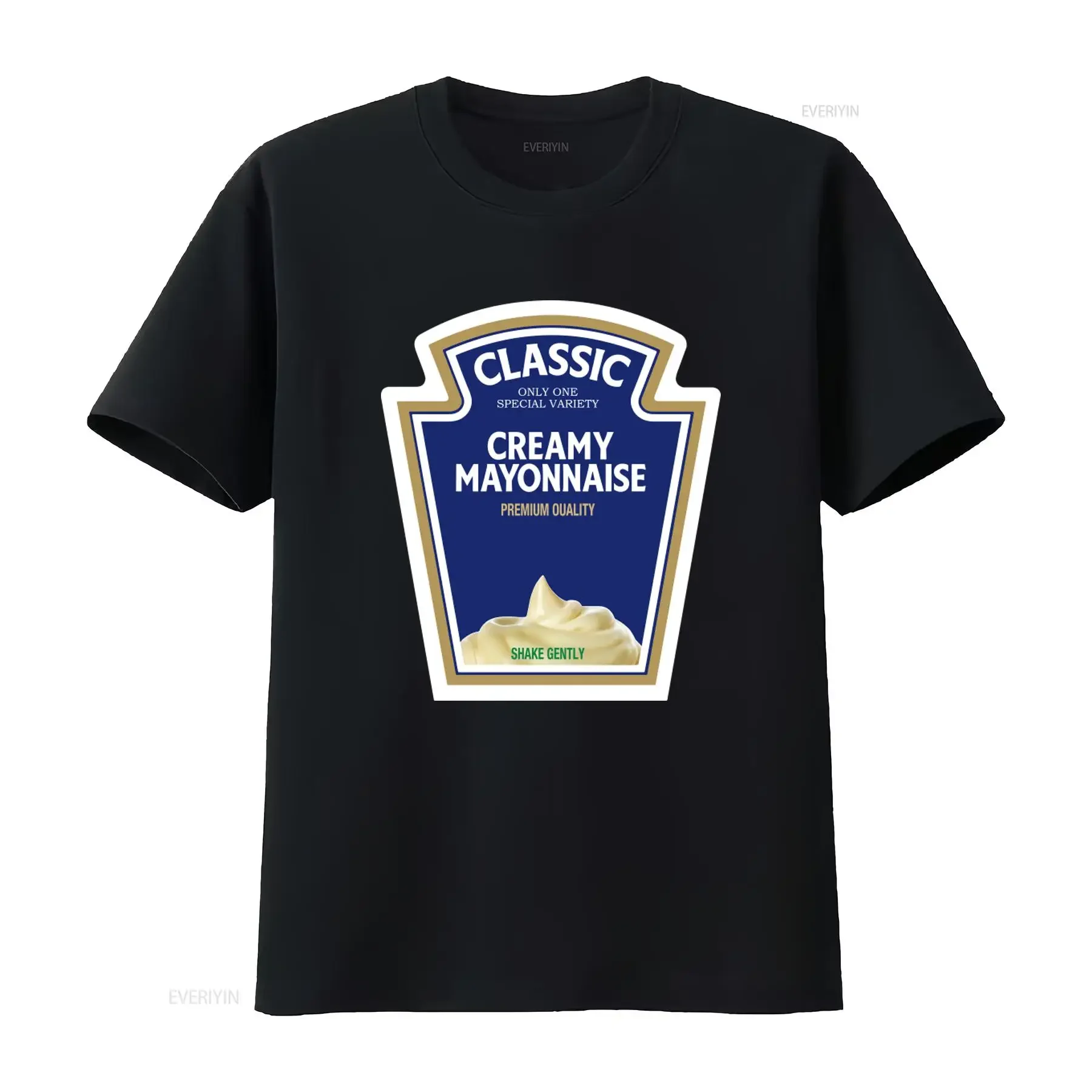 Classic Creamy Mayonnaise Premium Quality Funny Women's T Shirt Shake Gently Design vintage Washed designer clothes Soft