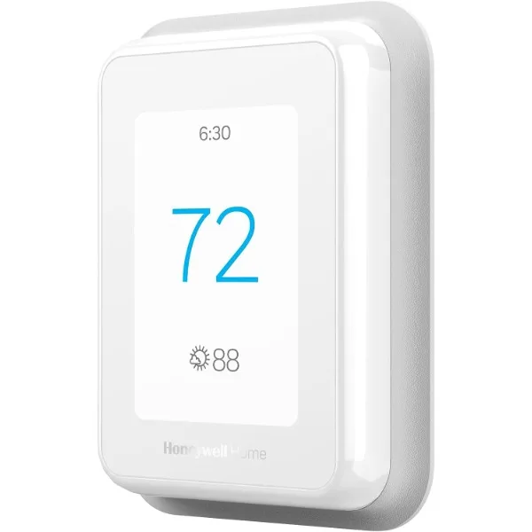 Honeywell Home T9 Wifi Slimme Thermostaat, Smart Room Sensor Klaar, Touchscreen Display, Alexa En Google Assist White