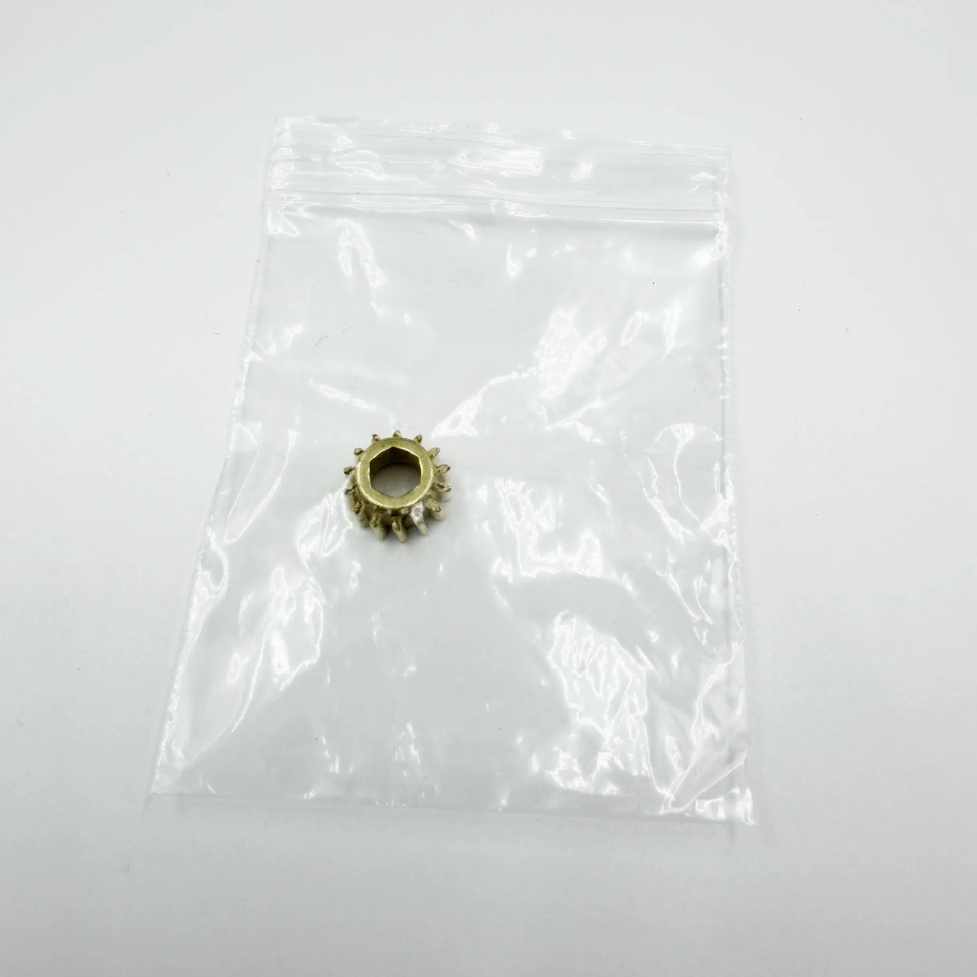 14-Tooth Guitar Tuning Peg Gear Gold Plated Internal Gear Iron Material Hex Hole / Hexagonal Bore String Post Winding Gear