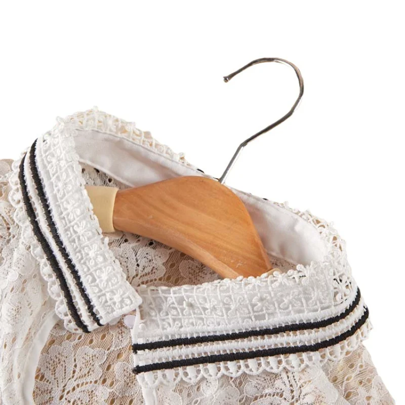 Nouveau col polyvalent pour femmes automne printemps hiver dentelle chemise décontractée respirante faux col bord en dentelle col soluble dans l'eau