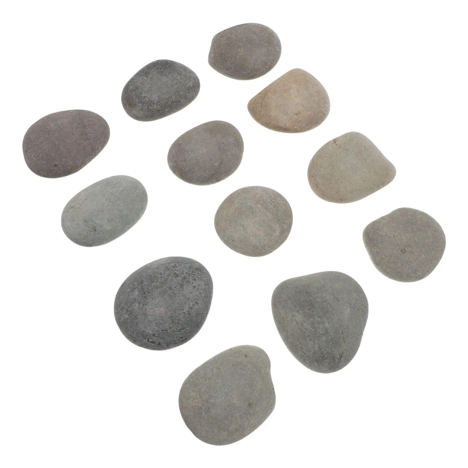 12Pcs Smooth Natural River Rocks 5-8Cm Flat Stones for DIY Painting Kids Adult Craft Garden Decor Kindness Stones