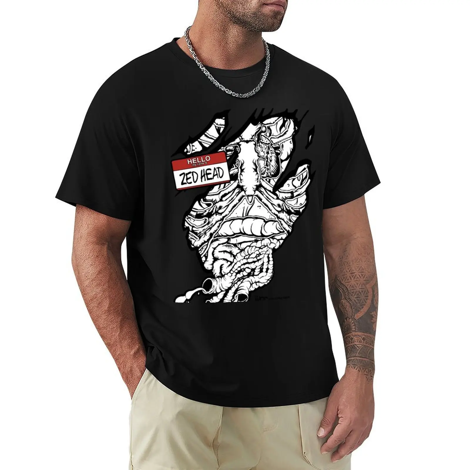 HELLO my name is ZED HEAD (light colors) T-Shirt Breathable Workout Short Sleeve Top
