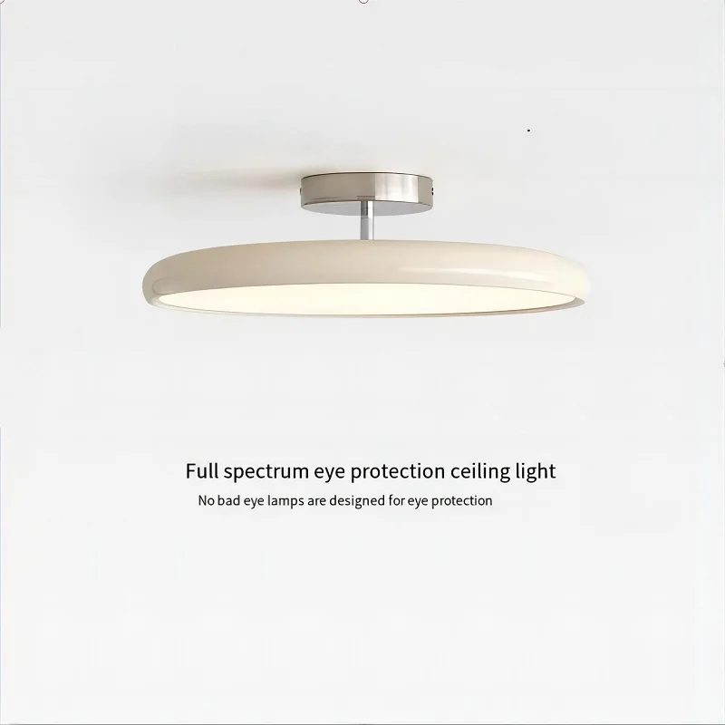 

Wabi-Sabi Adjustable Direction Living Room Bedroom Study Ceiling Lamp Full Spectrum Eye Protection Bedroom Ceiling Light