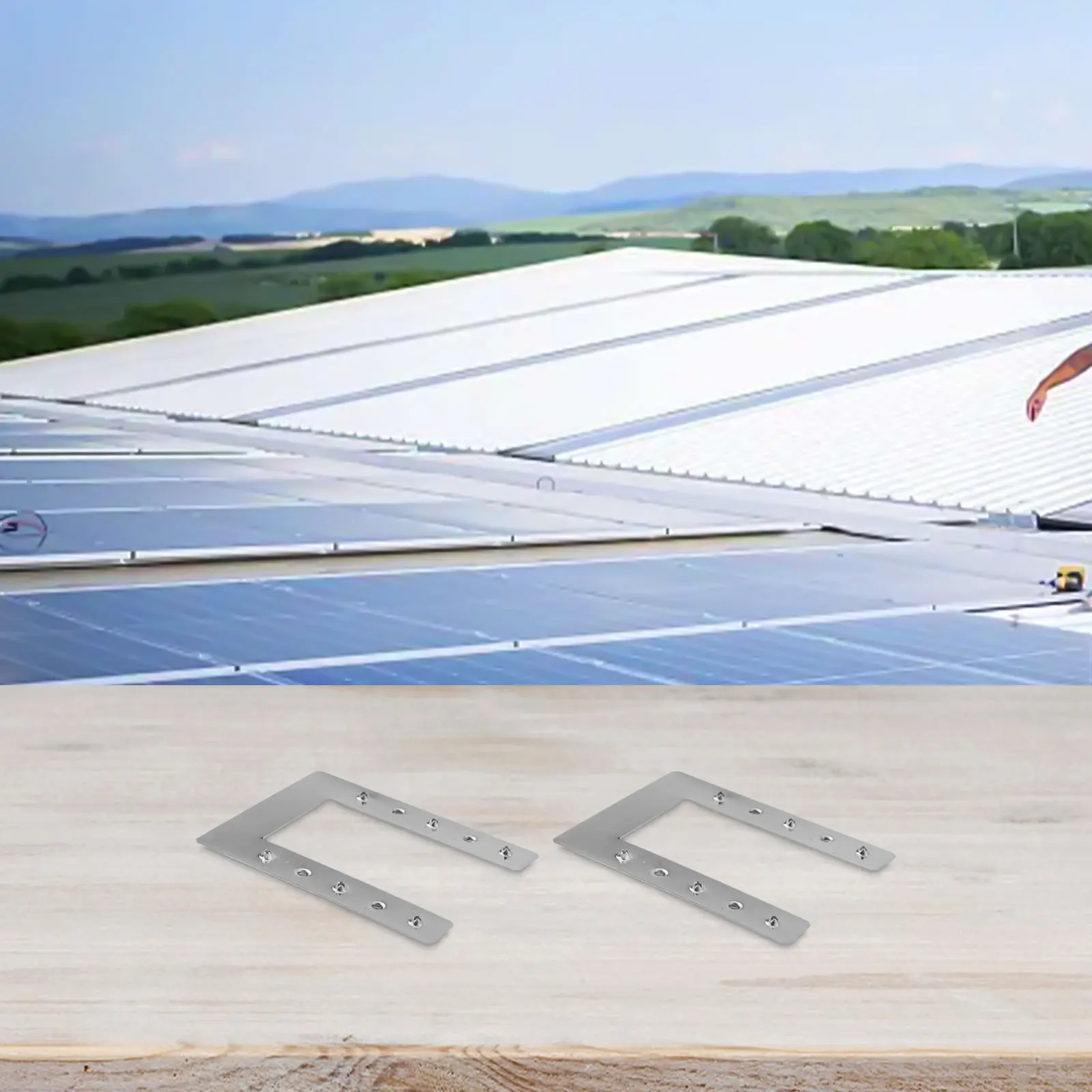 Photovoltaic Grounding Gasket Cable Clamp Conductive Washer PV Sheet Spacer Solar Panel Stainless Steel Brand New