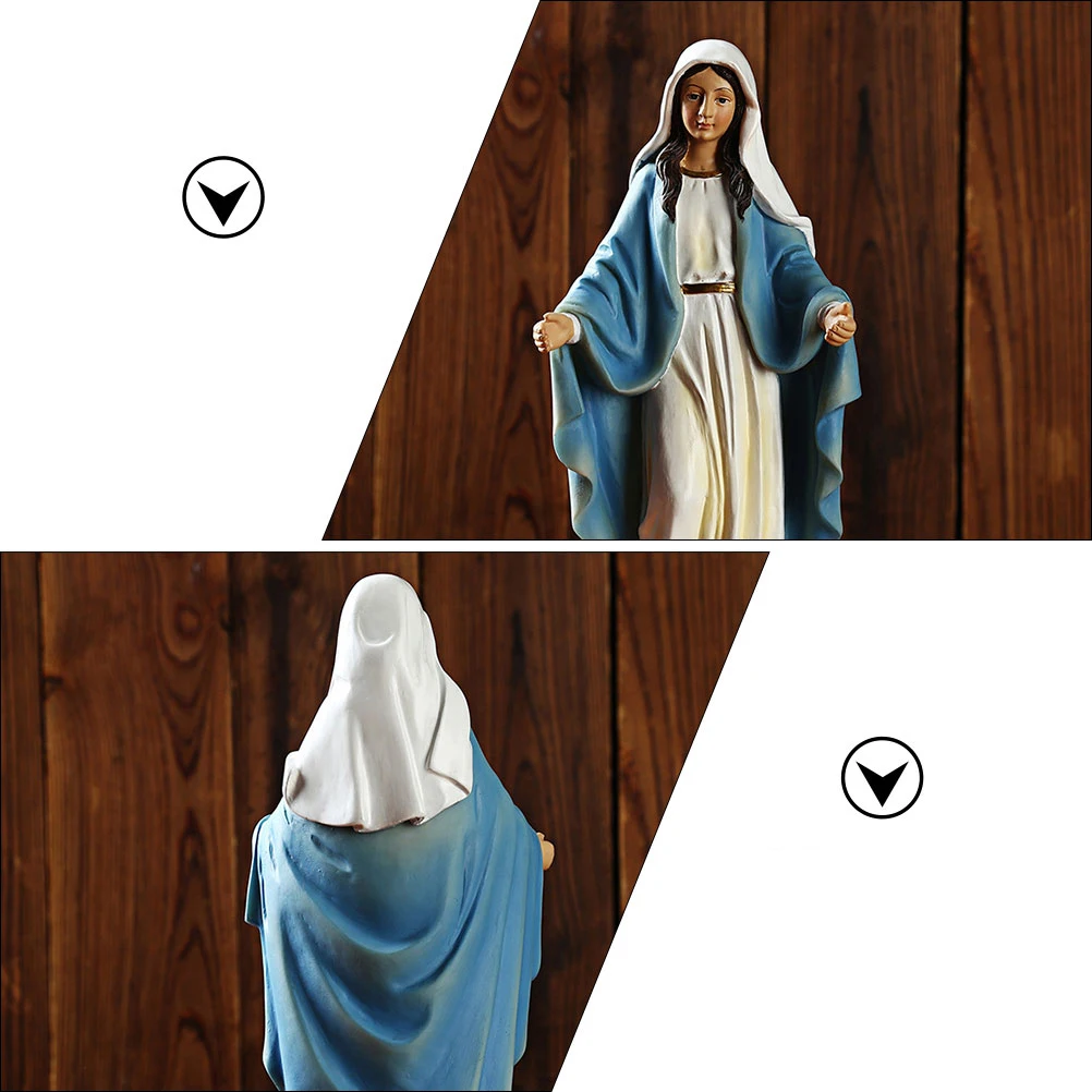 

Ornament The Illusion of Virgin Statue Resin Hand-painted Crafts Home
