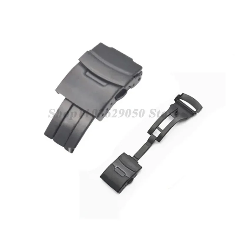 18 مللي متر 20 مللي متر 22 مللي متر 24 مللي متر Watchdives ساعة المشبك الفضة للطي السلامة مطحونة المشبك استبدال الفولاذ المقاوم للصدأ نشر مشبك ساعة