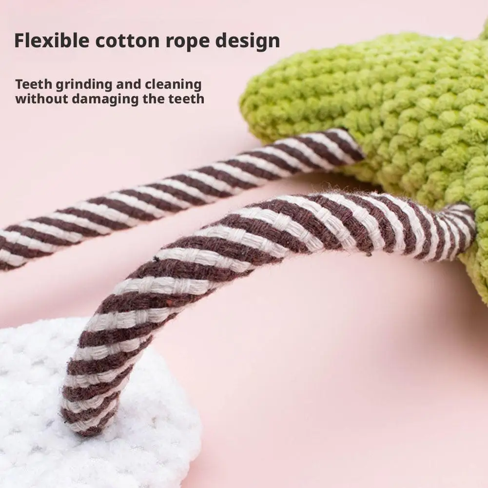 

Плюшевая игрушка для домашних животных, кошка, собака, интерактивная плюшевая жевательная игрушка для собак, неразрушимый стиль, устойчивая к укусам, скрипучая жевательная игрушка, принадлежности для чистки зубов