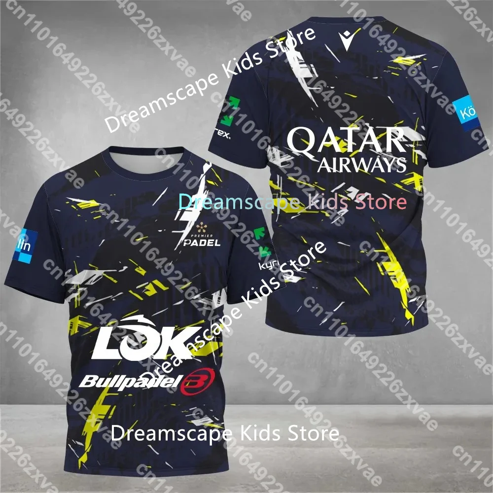

2024 New Men's Tennis Sports Training Jersey Breathable Padel Tennis Short Sleeve T-Shirt Quick Dry Fitness T-Shirt Clothes