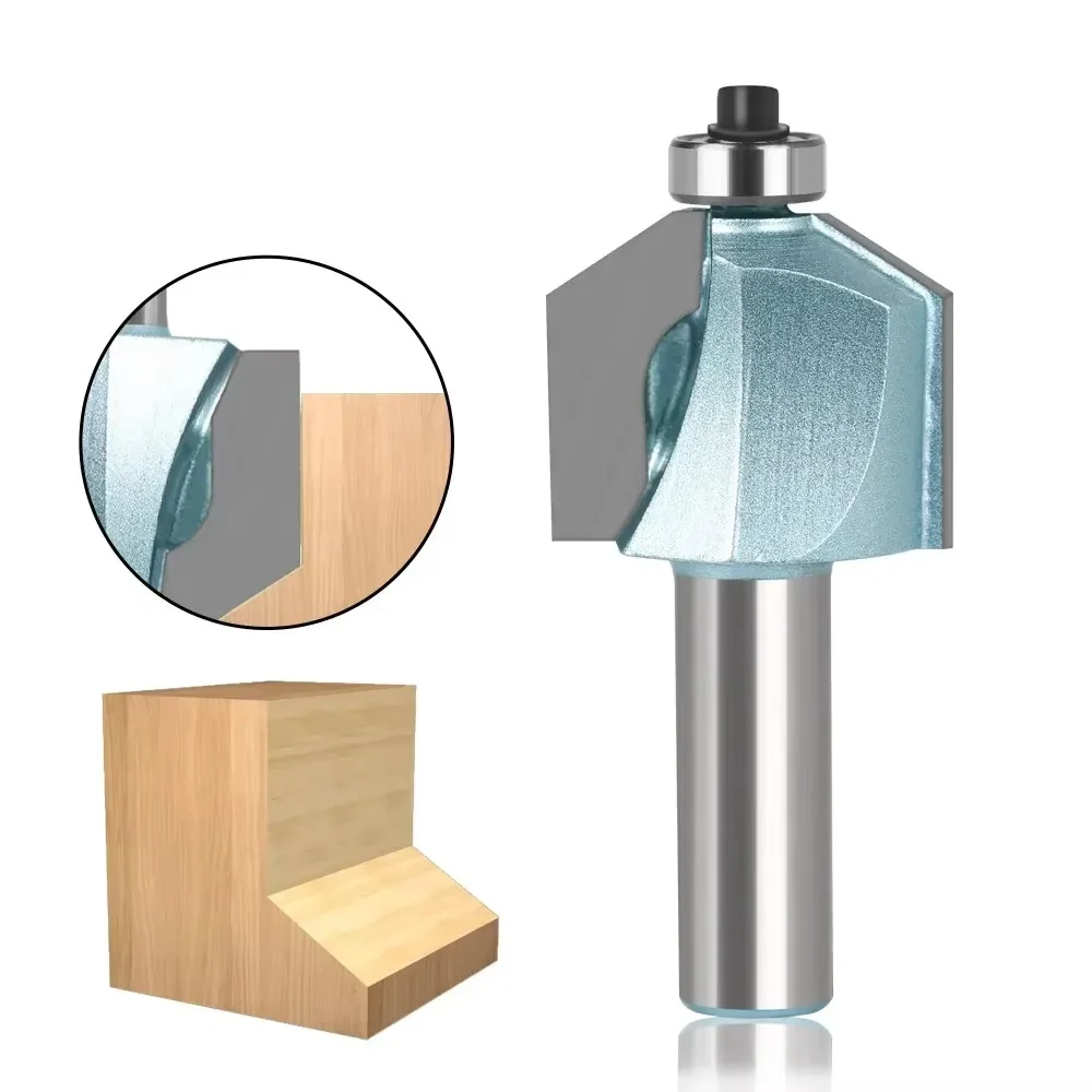 

1 шт., 8 мм, 12 мм, 12,7 мм, фреза с хвостовиком, резьба по дереву, 31 градус, нож для обрезки скоса, для деревообработки, фреза, конический нож