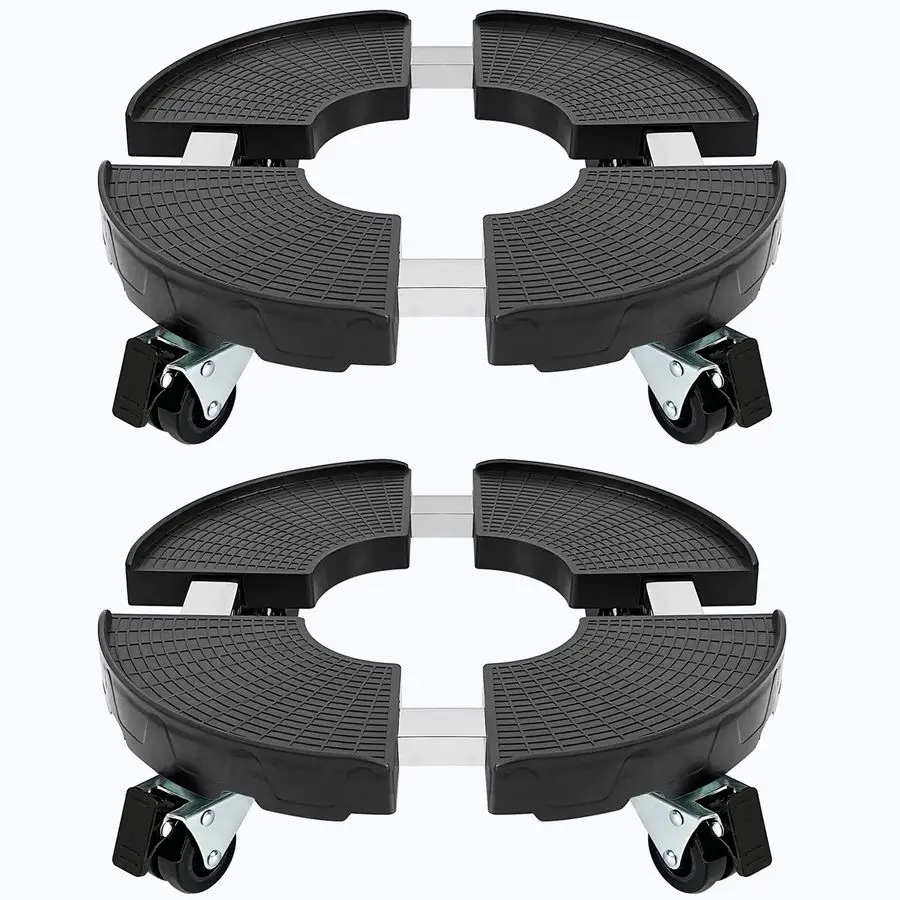 

Подставка для растений на колесиках, 2 шт., регулируемая, усиленная, на роликах, грузоподъемность 200 кг, для использования в помещении и на улице, для больших горшков