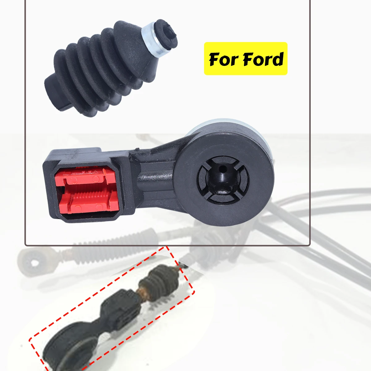 

For Ford Focus Fiesta Fusion C-Max Manual Trans Gear Cable Gaiter Collet Gearbox Linkage Joint Selector Lever Locks Connect End