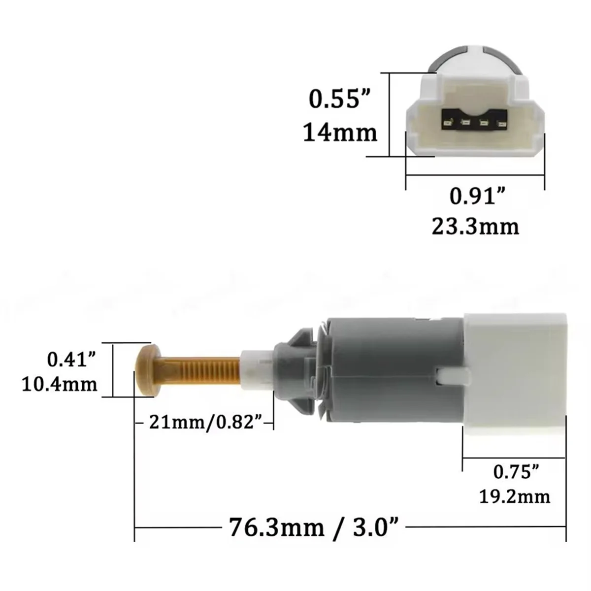 Car Brake Lamp Switch/Stop Back Lamp Switch 8200168238 for Renault Clio Kangoo Megane Vauxhall Movano Nissan