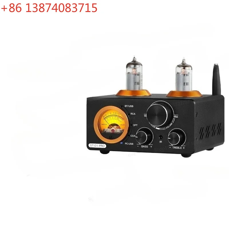 For Blue tooth 5.0 200W Power Amplifier, Optical Fiber Coaxial Computer USB Sound Card U Disk Full Decoding Brave VU Head