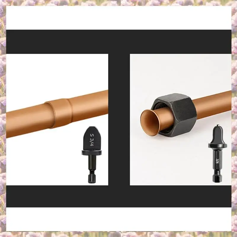 -FTGT 6PCS Air Conditioner Copper Tube Expanding Tool Copper Tube Expander Triangular Handle Tube Expander Set