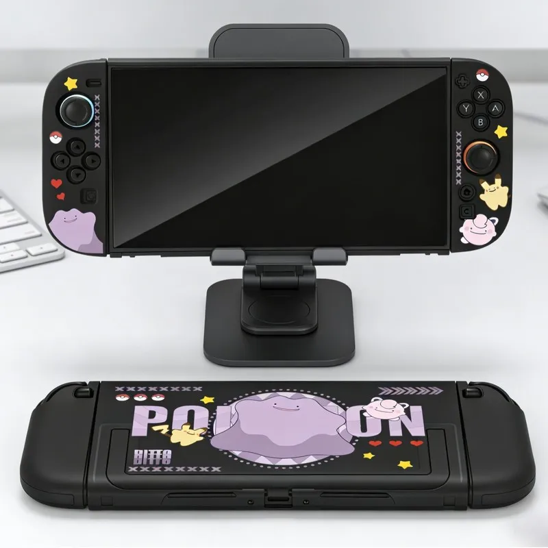 Hot In-Stock Pokemon Ditto Switch 2 Split Protective Case Skin Friendly Frosted Hard Shell With Soft Grip Handles Cute Pattern