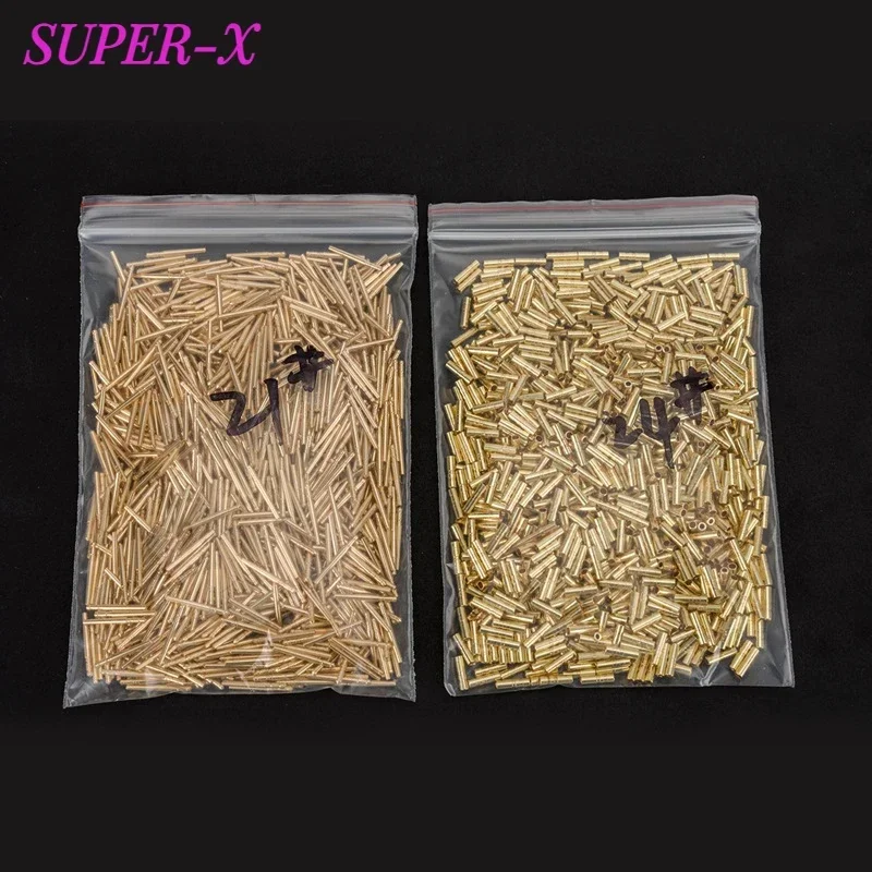 1000PCS Dental Laboratory Special Sets of Nails Brass Dowel Pins 18mm Total 1000 Pins and 1000 Sleeves Dental Lab Tool