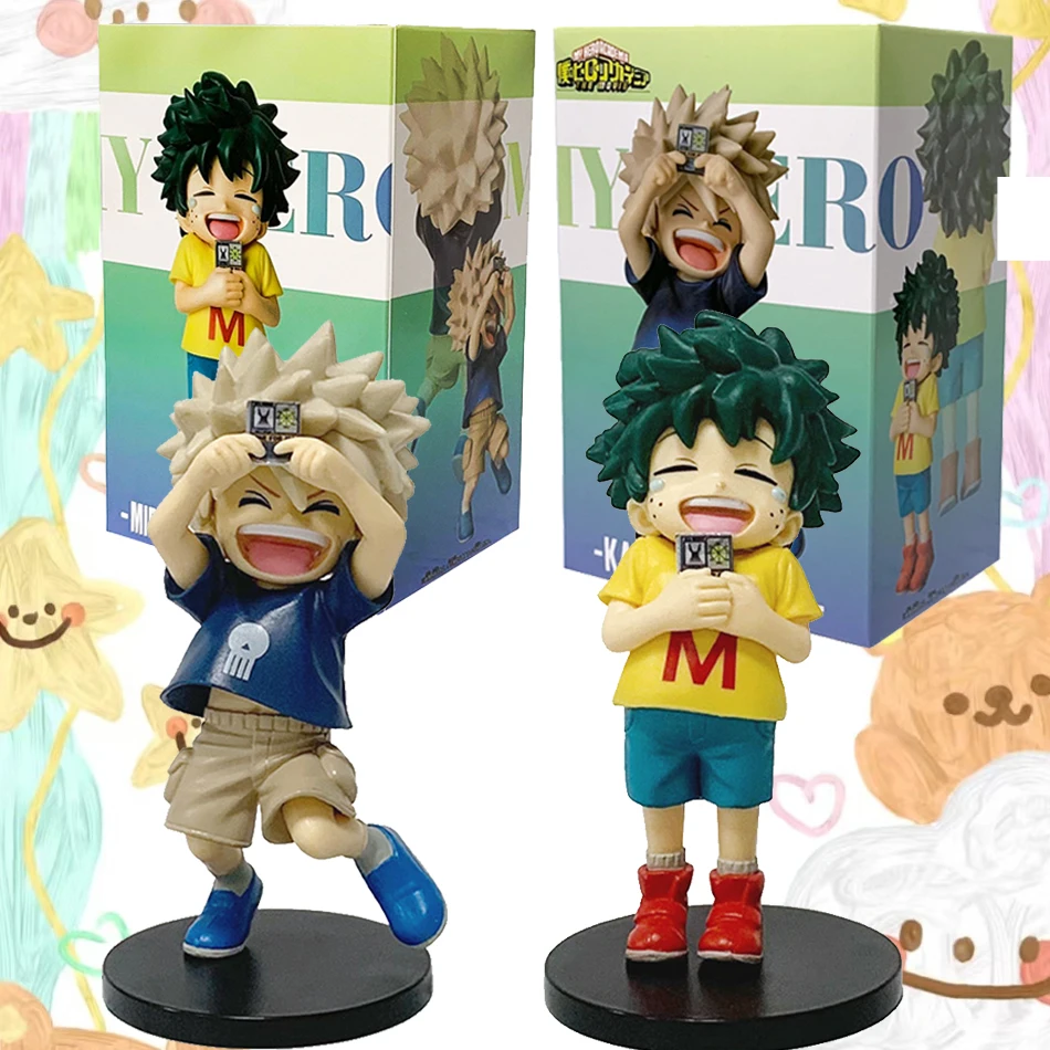 11 سنتيمتر شخصيات الحركة أنيمي Midoriya Izuku Bakugou Katsuki الطفولة أنيمي سلسلة الشكل البلاستيكية جمع نموذج اللعب ديكور الهدايا
