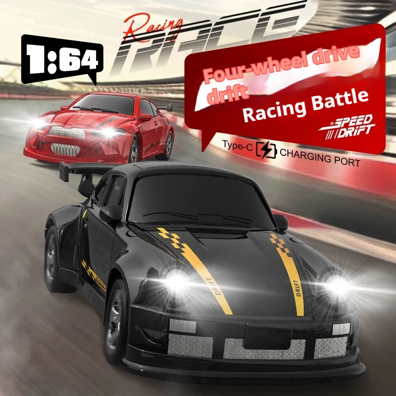 Neue KF20 1/64 Allradantrieb 2,4G Simulation Fernbedienung Drift Auto RC Desktop High Speed Racing 0612 Motor Spielzeug modell Spielzeug Für Kinder