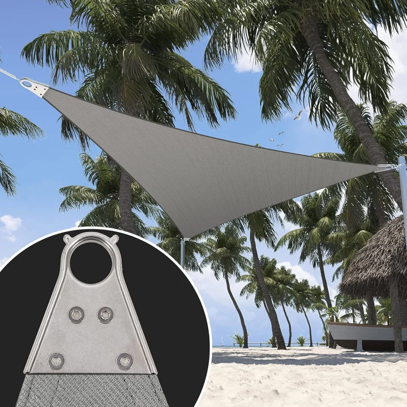 

2026 New：32' x 32' x 32' Shade Heavy Duty Shade Sail, Custom Size Ring Canopy Awning Shades fo