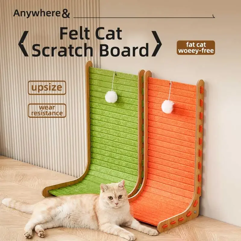 2024 New Cat Wall Shelf Prevent Damage To Furniture Scratching Post Scratching Board Cat Gym Anti-Scratch Mat Pet Accessories