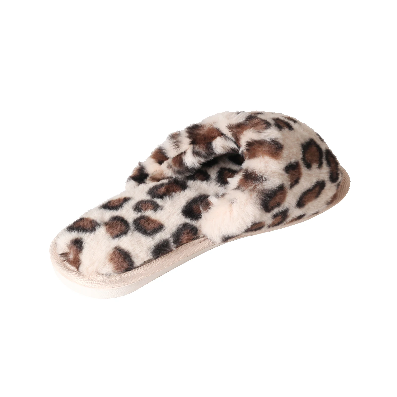 Autumn and Winter Indoor Women's Fashionable Leopard Plush Thin Soled Slippers image 4