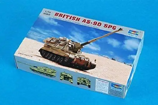 موديل دبابة AS-90 البريطانية بمقاس 1:72 من سلسلة Trumpeter 07221 – تقييم شامل ومفصل