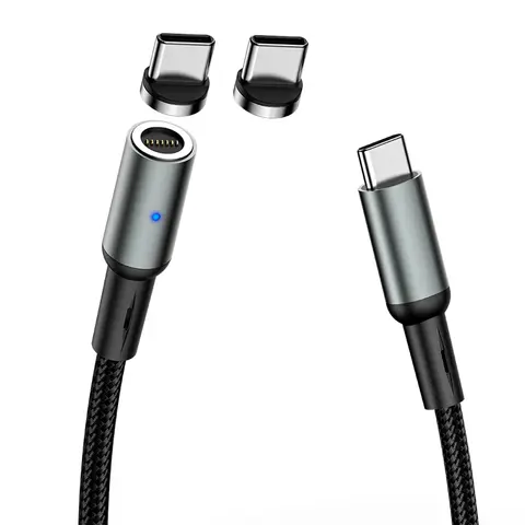 PD 60W Magnetic Cable For Apple iPhone 16 Samsung Galaxy Z Fold6 Xiaomi Poco M6 Plus Google Pixel 9 vivo Y18i Blackview Charger