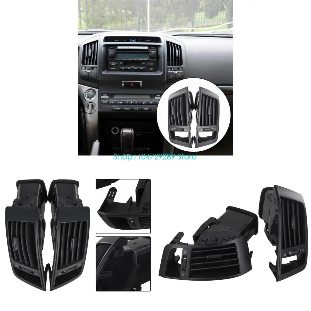 

D8KE 2pcs Air Conditioning Vent Grilles for LC200 55670-60190 55680-60130 Dashboard Enhancement Comfortable Cabin Experience