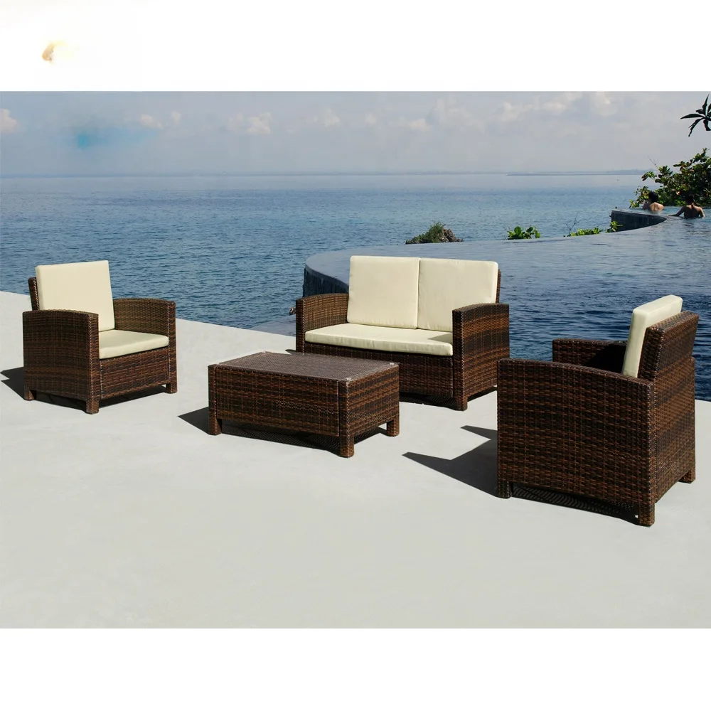 2023 Hot Outdoor Furniture Outdoor Rattan Furniture Garden Rope Furniture Set Rattan Chair