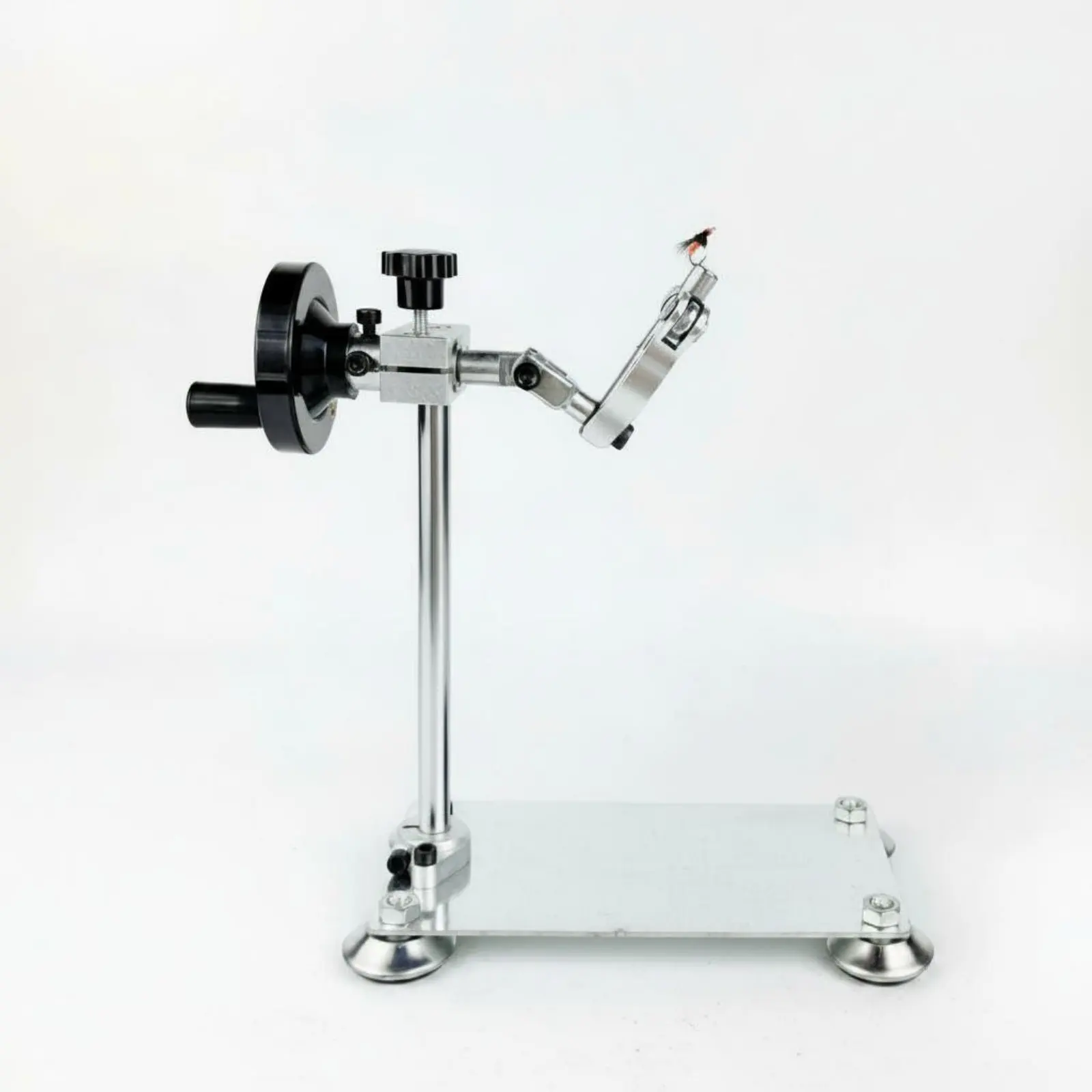 

Rotary Fly Tying Vise Stainless Steel Fly Hook Vise Fishing Tool Heavy Duty Hobby Gear Easy Adjustment