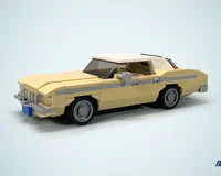 새로운 376개 조각 핫 세일 MOC 맞춤형 고급 노란색 자동차 모델 블록 DIY 장난감 교육용 어린이 성인 서프라이즈 선물