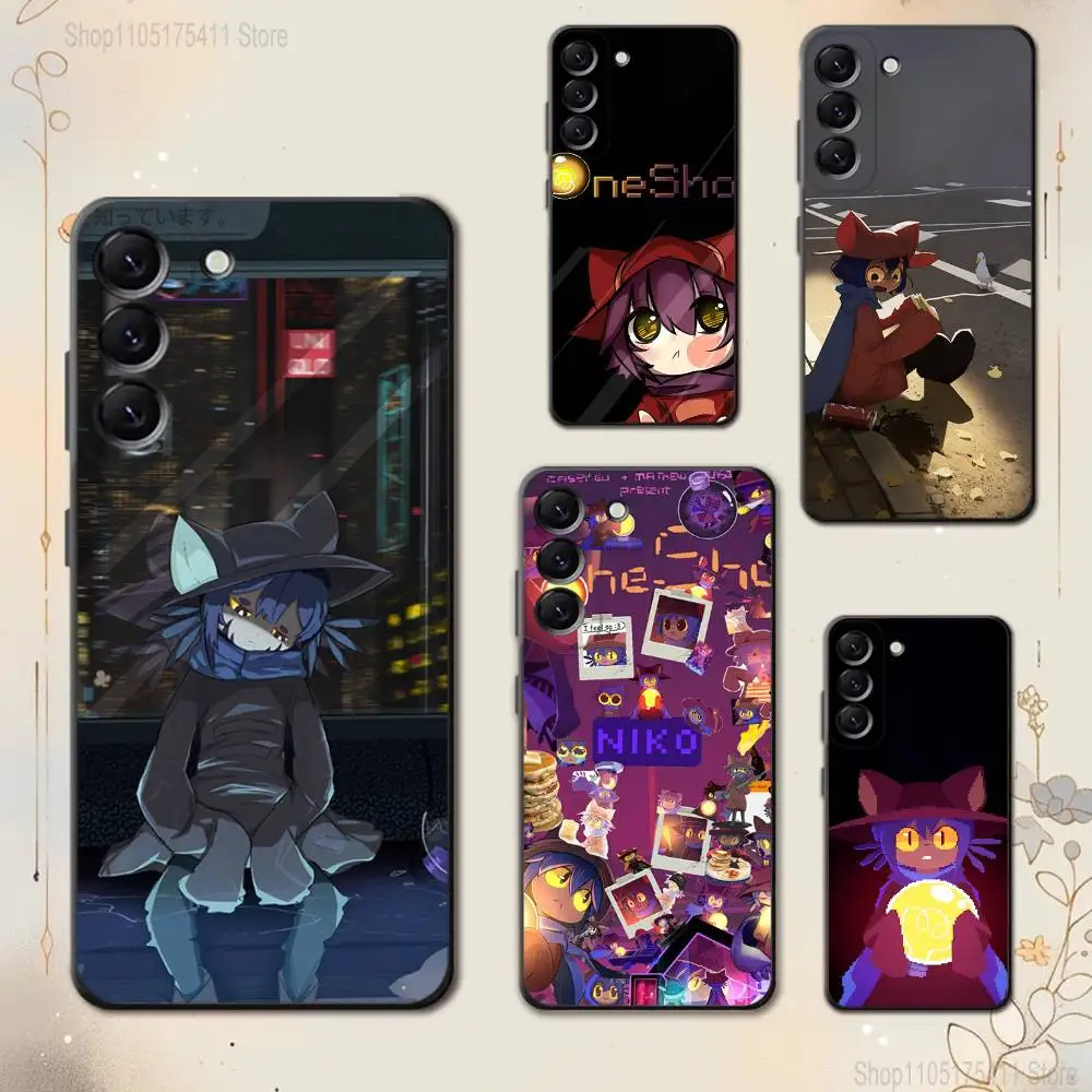 

Game O-One Shot N-Niko Phone Case For Samsung Galaxy A 73,72,51,53,52,71,22,5G,Note,J7,8,9 Soft Black Cover